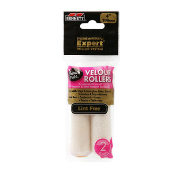 4" Velour Mini Rollers - 2PK