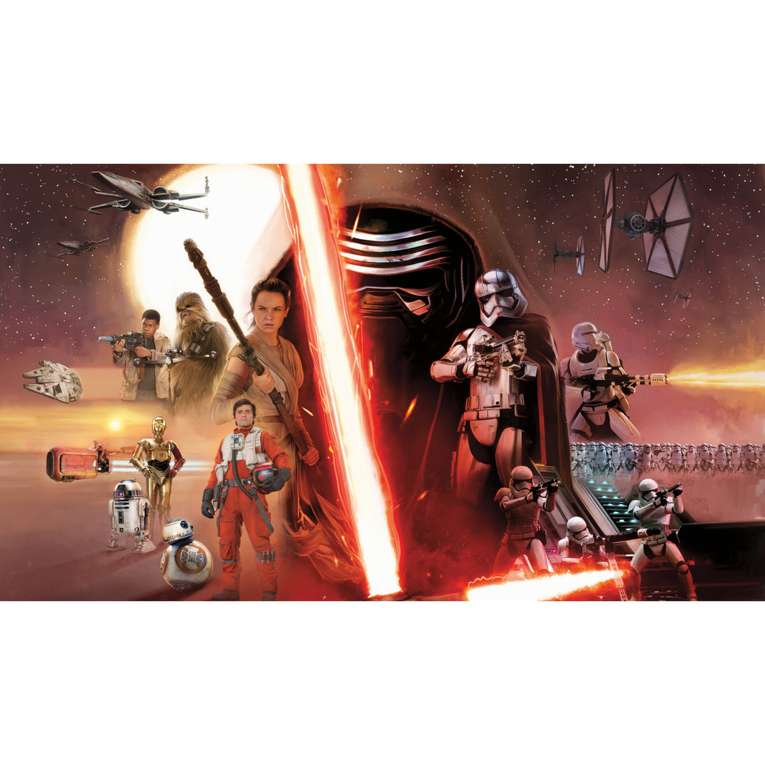 STAR WARS THE FORCE AWAKENS EP VII PREPASTED SURESTRIP MURAL